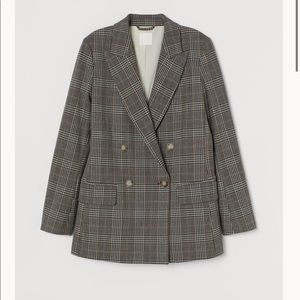 H&M blazer plaid